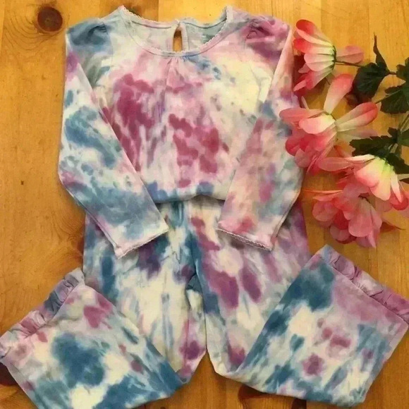 🌸Host Pick🌸New! Hand Tie dye onesie set - Picture 5 of 6